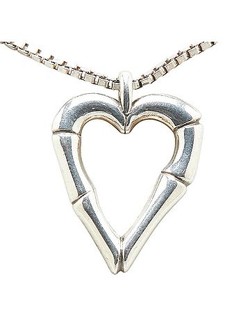 Gucci Gucci Bamboo Heart Motif Necklace in SV925 Silver for Women (view 2)