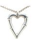 Gucci 100% Sterling Silver Multi Color Gucci Bamboo Heart Motif Necklace in SV925 Silver for Women One size - photo 2