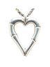 Gucci 100% Sterling Silver Multi Color Gucci Bamboo Heart Motif Necklace in SV925 Silver for Women One size - photo 3