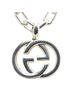 Gucci 100% Sterling Silver Multi Color Gucci Interlocking G Necklace in SV925 Silver for Women One size - photo 3