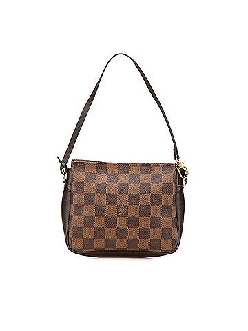 Louis Vuitton Louis Vuitton Damier Truss Makeup Pouch N51982 Brown PVC Leather Women's LOUIS VUITTON (view 1)