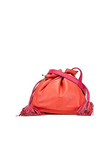 Loewe LOEWE Anagram Flamenco 22 Shoulder Bag Red Pink Leather Women's (view 1)