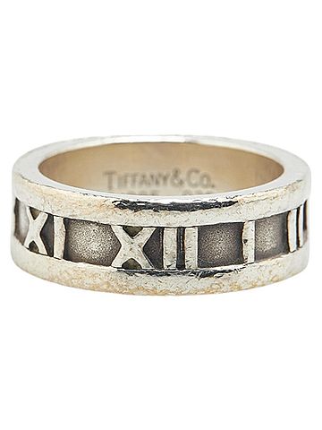 Tiffany Tiffany & Co. Atlas Ring, 925 Sterling Silver, Women's (view 2)