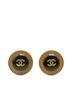 Chanel 100% Metal Gold Toned Chanel Coco Mark Earrings Gold Plated Women's CHANEL One size - photo 1