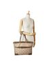 Salvatore Ferragamo Tan Salvatore Ferragamo Gancini Tote Bag AF-21 5372 Beige Brown Canvas Leather Women's One size - photo 11