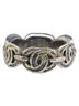 Chanel 100% Metal Silver Toned Chanel Coco Mark Ring, Silver Metal, Women's, CHANEL One size - photo 2
