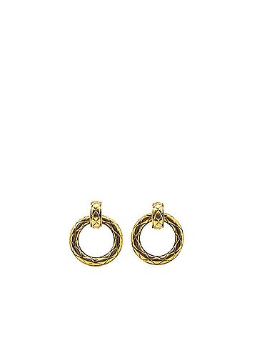 Chanel Chanel Matelasse Earrings Gold Plated Women's CHANEL (view 1)
