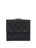 Gucci Black Gucci GG Canvas Studded Bifold Wallet 120922 Black Leather Women's GUCCI One size - photo 1