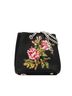 Saint Laurent 100% Canvas Black Multi Color Saint Laurent Flower Motif Chain Shoulder Bag Black Multicolor Canvas Women's SAINT LAURENT One size - photo 1