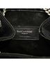Saint Laurent 100% Canvas Black Multi Color Saint Laurent Flower Motif Chain Shoulder Bag Black Multicolor Canvas Women's SAINT LAURENT One size - photo 8