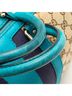 Gucci Tan Blue Gucci GG Canvas Handbag Shoulder Bag 247205 Beige Blue Leather Women's GUCCI One size - photo 6