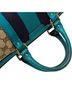 Gucci Tan Blue Gucci GG Canvas Handbag Shoulder Bag 247205 Beige Blue Leather Women's GUCCI One size - photo 7