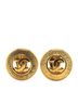 Chanel 100% Metal Gold Toned Chanel Coco Mark Round Earrings Gold Plated Women's CHANEL One size - photo 1
