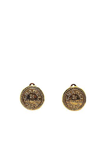 Chanel Chanel Coco Mark 31 RUE CAMBON PARIS Earrings Gold Plated Women's CHANEL (view 1)