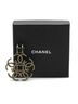 Chanel 100% Metal Black Chanel Coco Mark Rhinestone Single Earring Black Yellow Metal Women's CHANEL One size - photo 4