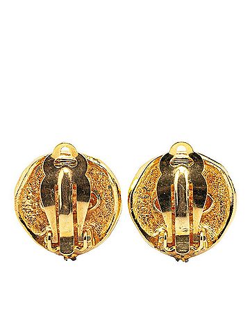 Chanel Chanel Horse Earrings Gold Plated Women's CHANEL (view 2)