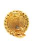 Chanel 100% Other Gold Toned Chanel Coco Mark Round Earrings Gold Plated Women's CHANEL One size - photo 3