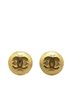 Chanel 100% Metal Gold Toned Vintage Chanel Coco Mark Earrings, Gold Plated, Women's, CHANEL One size - photo 1