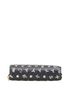 Saint Laurent 100% Leather White Black Saint Laurent Zodiac Print Round Bi-fold Wallet 562796 Black White Leather Women's SAINT LAURENT One size - photo 3