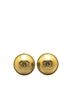 Chanel 100% Other Gold Toned Chanel Coco Mark Round Earrings Gold Plated Women's CHANEL One size - photo 1
