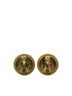 Chanel 100% Other Gold Toned Chanel Coco Mark Round Earrings Gold Plated Women's CHANEL One size - photo 2