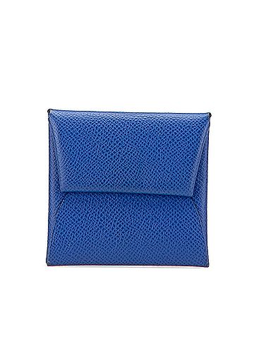 Hermès Hermes Bastia Coin Case Blue Royale Terre Bateau Veau Epsom Women's HERMES (view 1)