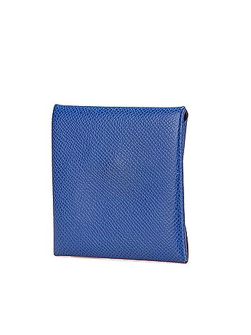 Hermès Hermes Bastia Coin Case Blue Royale Terre Bateau Veau Epsom Women's HERMES (view 2)