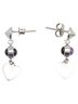 Gucci 100% Sterling Silver Purple Gucci Heart Motif Earrings in Silver and Purple with Amethyst, SV925, for Women. One size - photo 3