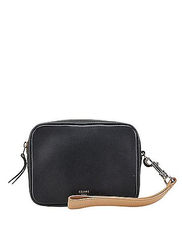 Céline Celine Square Pouch in Black and Beige Leather for Women (view 1)