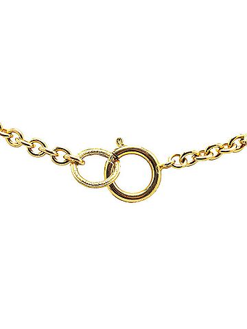 Chanel Chanel Rhinestone Necklace Gold Plated Women's CHANEL (view 2)