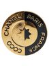 Chanel 100% Other Black Chanel Brooch Gold Black Plated Women's CHANEL One size - photo 1