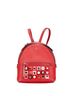 Fendi 100% Leather Red FENDI Studded Chain Backpack 8BZ038 Red Leather Women's One size - photo 1