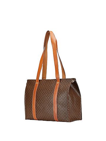 Céline Celine Macadam Tote Bag Brown PVC Leather Women's CELINE (view 2)