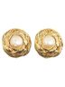 Chanel Multi Color Chanel Round Earrings Gold Plated Faux Pearl Women's CHANEL One size - photo 2