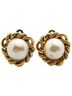 Chanel 100% Metal Gold Toned CHANEL Vintage Pearl Earrings, Gold Plated, Women's One size - photo 2