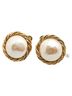 Chanel 100% Pearl Gold Toned CHANEL Vintage Pearl Earrings, Gold Plated, Women's One size - photo 1