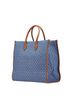 Michael Kors Blue Brown Michael Kors Mirella Large North South Tote Bag, 2-Way Shoulder Blue/Brown Denim/Leather, Women's. One size - photo 2