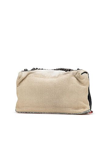 Chanel CHANEL Coco Mark Graffiti Act II Chain Shoulder Bag, Beige Canvas, Women's (view 2)