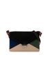 Céline Tan Black Green Celine Shoulder Bag Black Beige Green Leather Pony Suede Women's CELINE One size - photo 1