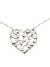 Tiffany 100% Sterling Silver Multi Color Tiffany & Co. Olive Leaf Heart Motif Necklace in 925 Sterling Silver for Women. One size - photo 2