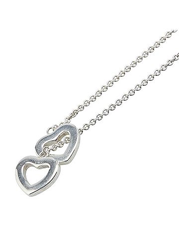 Tiffany Tiffany Heart Link Lariat Pendant Necklace SV925 Silver Women's TIFFANY&Co. (view 1)