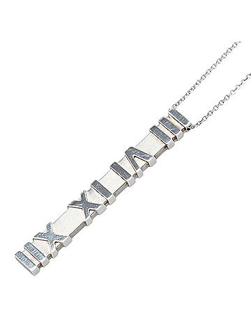 Tiffany Tiffany & Co. Atlas Bar Pendant Necklace in 925 Sterling Silver for Women. (view 1)