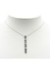 Tiffany 100% Sterling Silver Multi Color Tiffany & Co. Atlas Bar Pendant Necklace in 925 Sterling Silver for Women. One size - photo 8