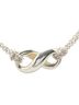 Tiffany 100% Sterling Silver Multi Color Tiffany & Co. Infinity Necklace, Double Chain, SV925 Silver, Women's One size - photo 3