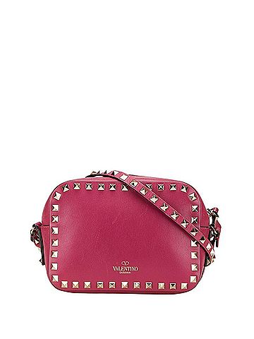 Valentino Valentino Studded Shoulder Bag in Pink Leather for Women (view 1)
