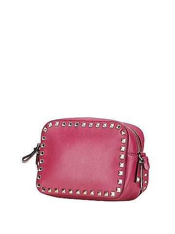 Valentino Valentino Studded Shoulder Bag in Pink Leather for Women (view 2)