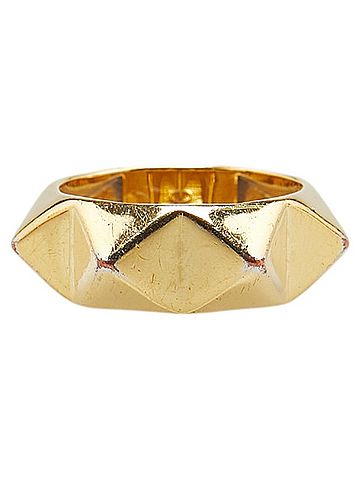 Valentino Valentino Rockstud Ring, Gold Plated, Women's (view 2)