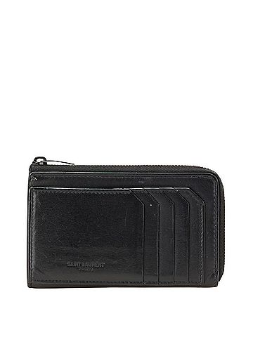 Saint Laurent Saint Laurent wallet/coin case, pass fragment black leather, women's, SAINT LAURENT (view 1)
