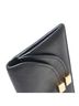 Chloé 100% Leather Black Chloé Chloe Georgia double flap long wallet in black leather. Women's. One size - photo 4