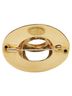 Chanel 100% Other Gold Toned Chanel Coco Mark Oval Circle Brooch Gold Plated Women's CHANEL One size - photo 2